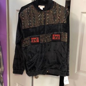 Woman’s velvet Scottie jacket black